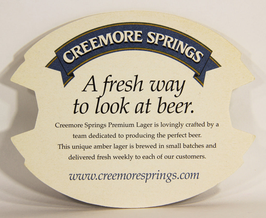 Creemore Springs Premium Lager Beer Coaster Canada Creemore Ontario ENG L012485