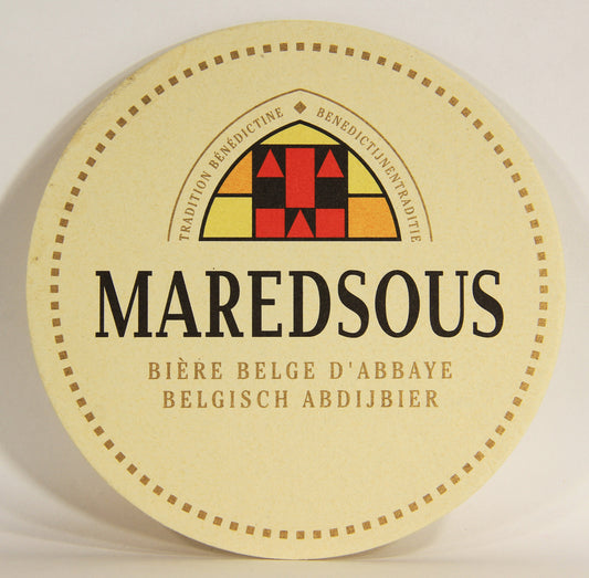 Maredsous Beer Coaster Bière Belge D'Abbaye - Belgisch Abdijbier Belgium L012491