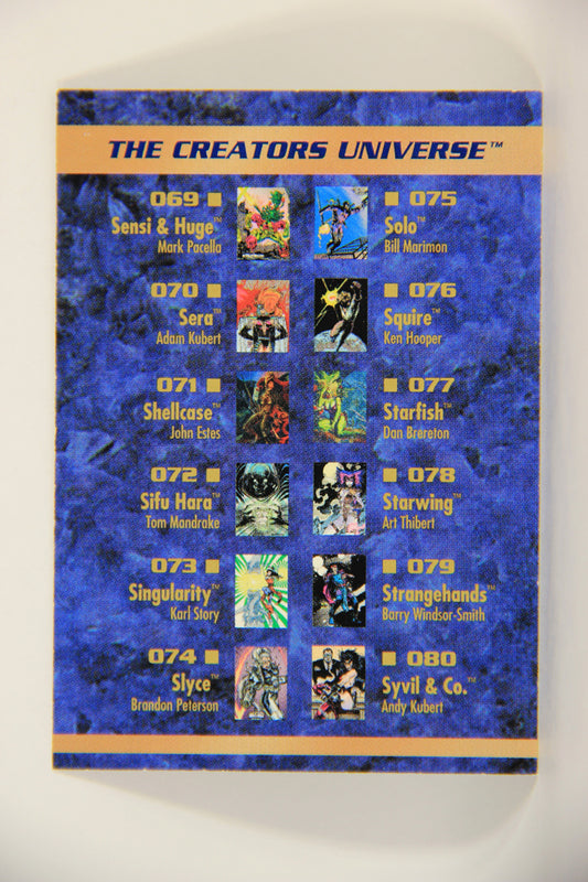 The Creators Universe 1993 Trading Card #CL4 Checklist ENG L012507