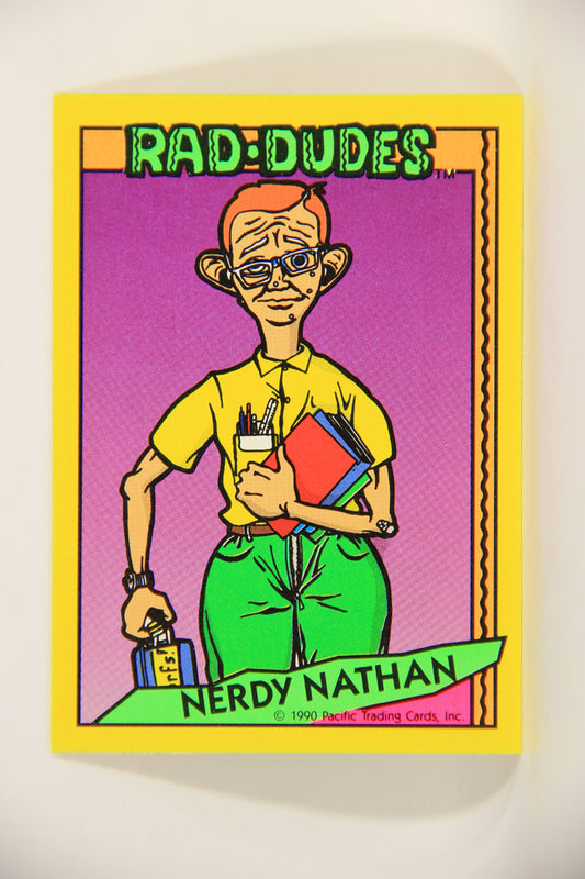 Rad-Dudes 1990 Trading Card #2 Nerdy Nathan L012738