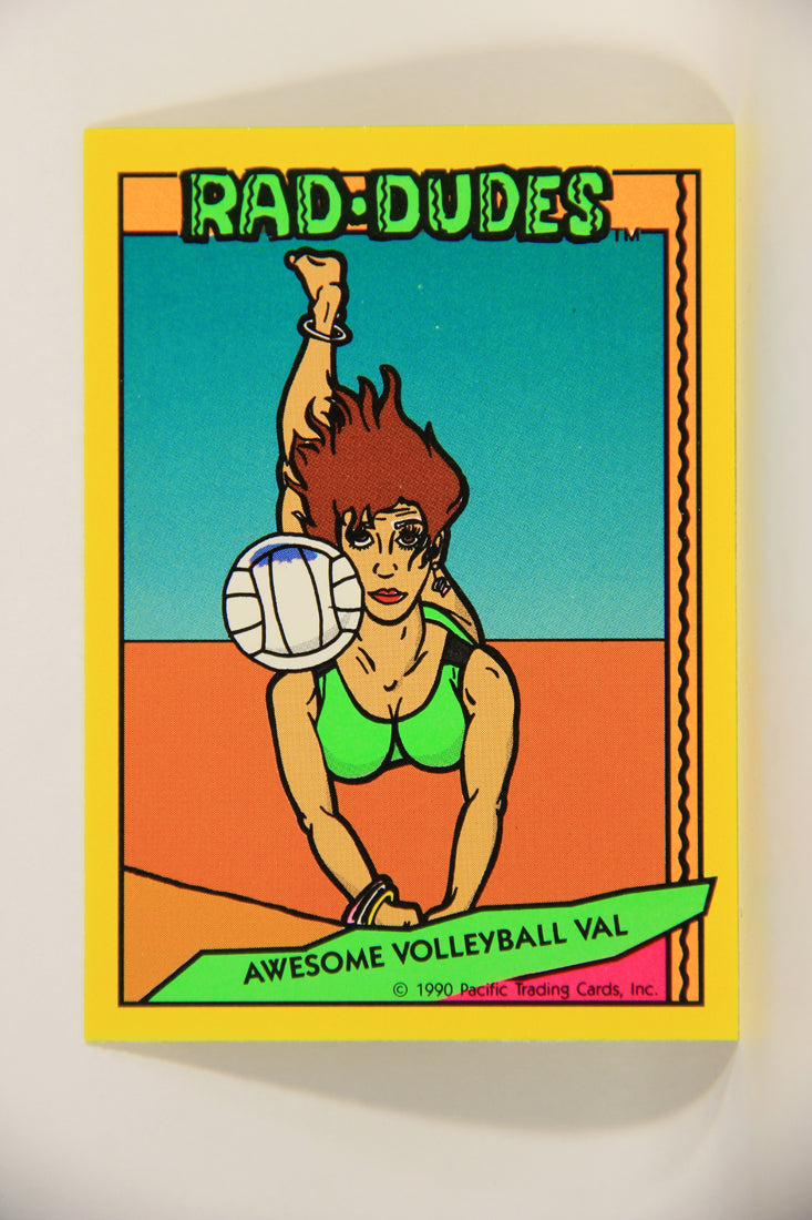 Rad-Dudes 1990 Trading Card #4 Awesome Volleyball Val L012740