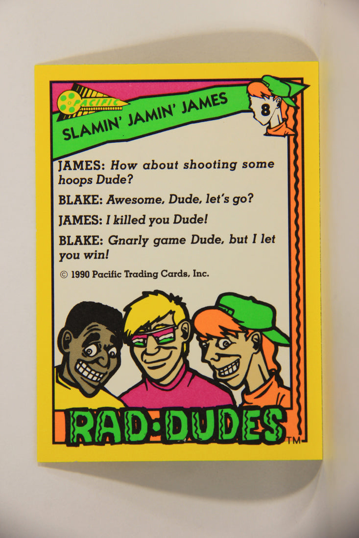 Rad-Dudes 1990 Trading Card #8 Slamin' Jamin' James L012744