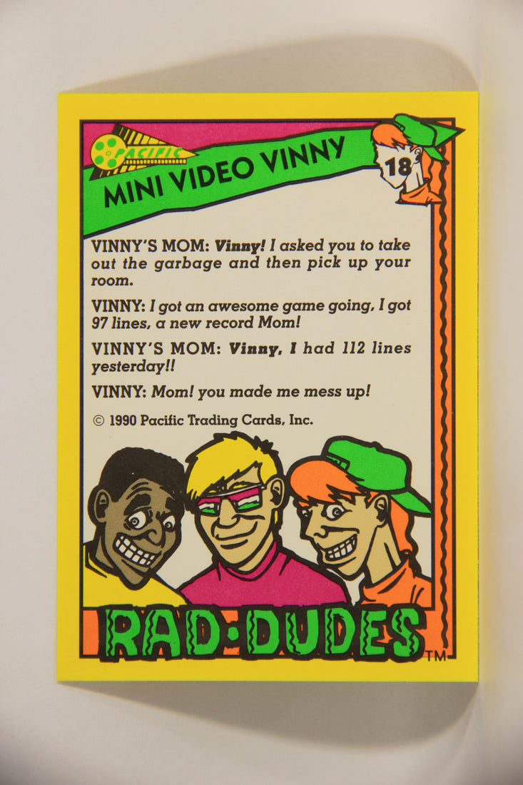 Rad-Dudes 1990 Trading Card #18 Mini Video Vinny L012754