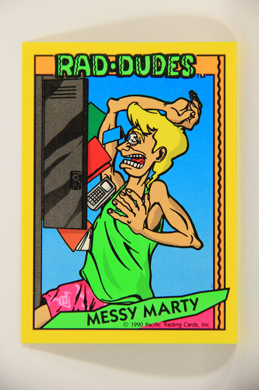 Rad-Dudes 1990 Trading Card #32 Messy Marty L012768