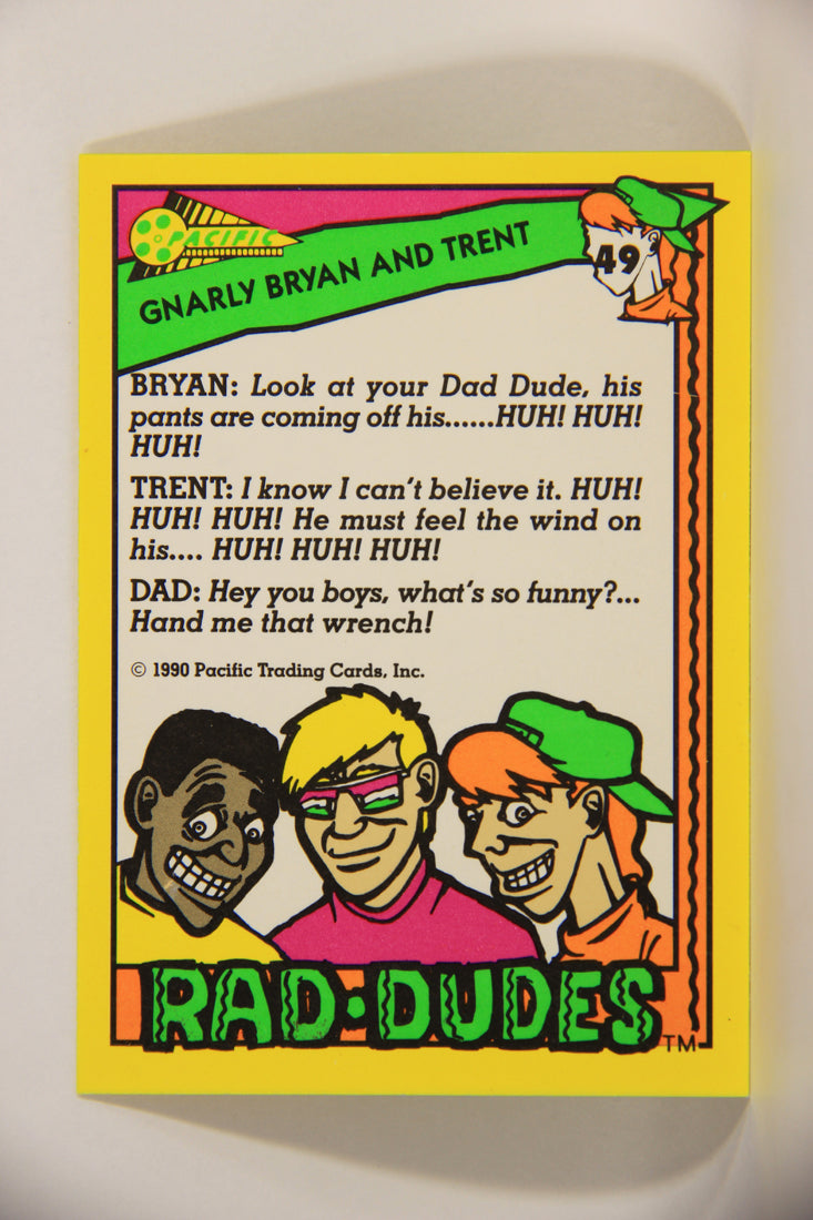 Rad-Dudes 1990 Trading Card #49 Gnarly Bryan And Trent L012785