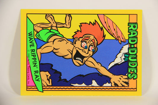 Rad-Dudes 1990 Puzzle Trading Card # ( 79 ) Wave Rippin' Ray L012793