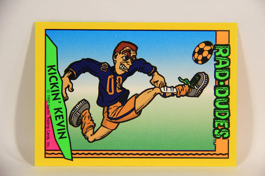 Rad-Dudes 1990 Puzzle Trading Card # ( 76 ) Kickin' Kevin L012796