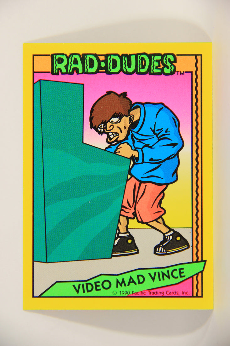 Rad-Dudes 1990 Puzzle Trading Card # ( 74 ) Video Mad Vince L012798