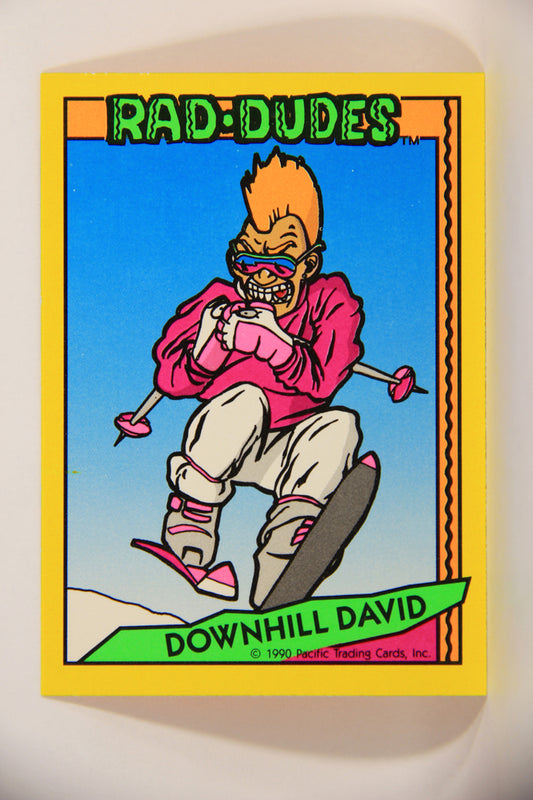 Rad-Dudes 1990 Puzzle Trading Card # ( 71 ) Downhill David L012801