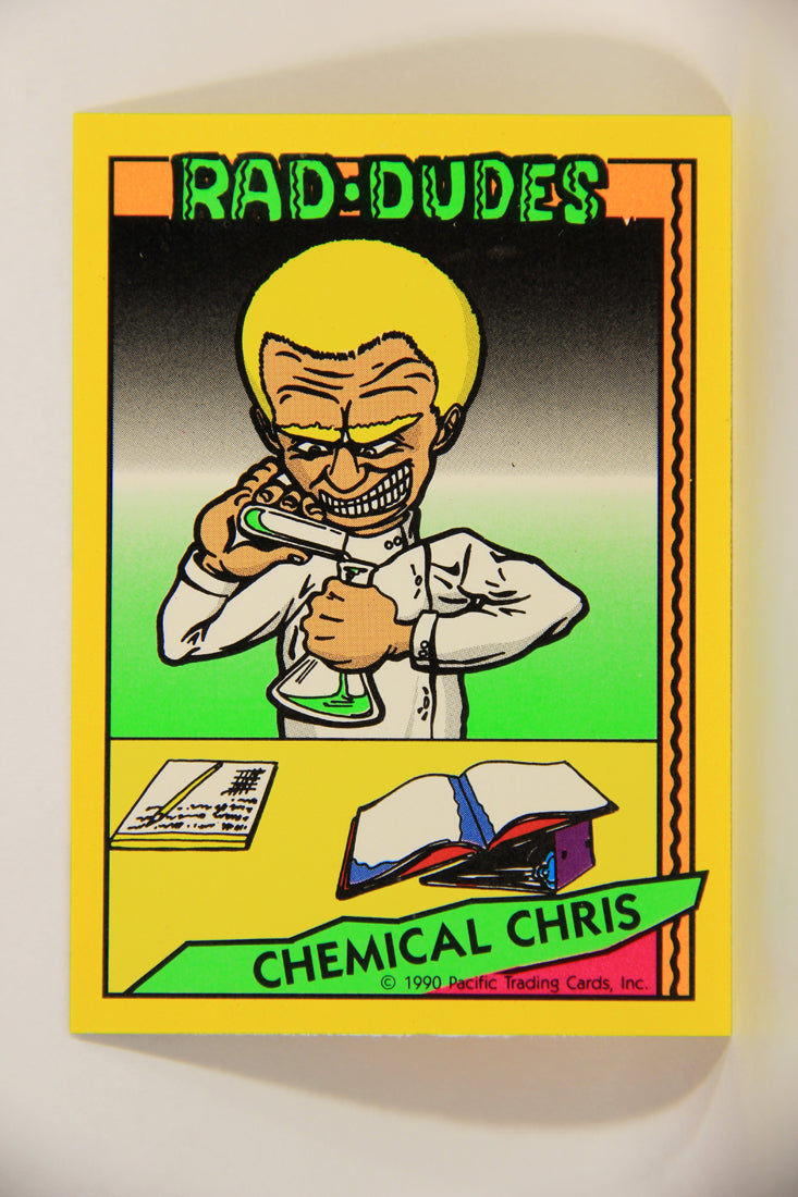 Rad-Dudes 1990 Puzzle Trading Card # ( 56 ) Chemical Chris L012816