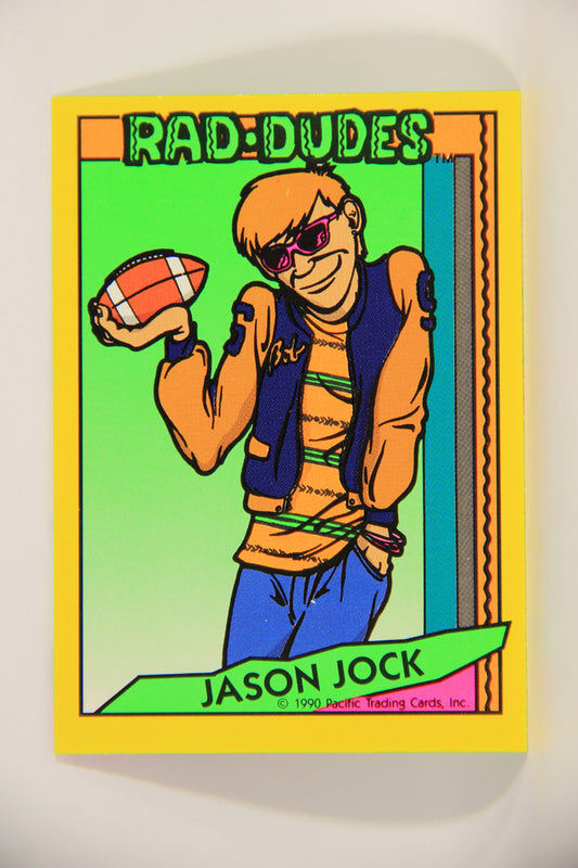 Rad-Dudes 1990 Puzzle Trading Card # ( 99 ) Jason Jock L012823