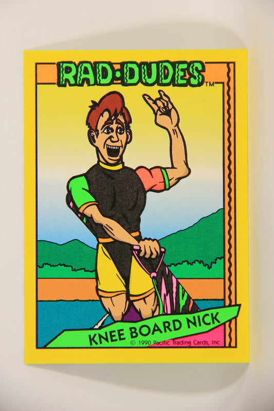 Rad-Dudes 1990 Puzzle Trading Card # ( 91 ) Knee Board Nick L012831