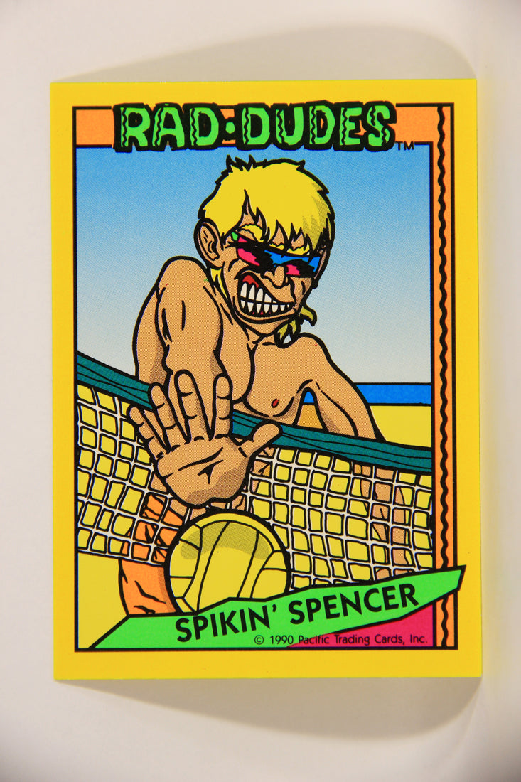 Rad-Dudes 1990 Puzzle Trading Card # ( 83 ) Spikin' Spencer L012839