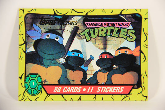 Teenage Mutant Ninja Turtles 1989 Trading Card #1 The Epic Begins ENG L012842
