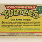 Teenage Mutant Ninja Turtles 1989 Trading Card #4 Get April O'Neil ENG L012845