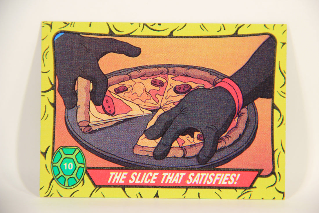 Teenage Mutant Ninja Turtles 1989 Trading Card #10 The Slice That Satisfies ENG L012851