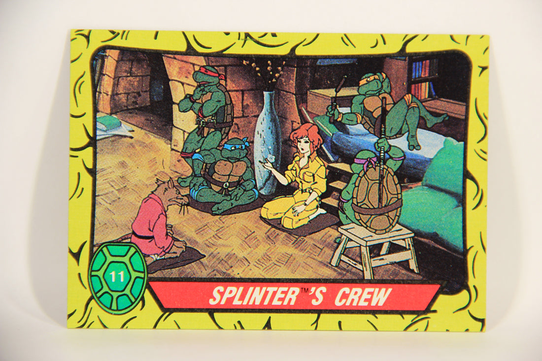Teenage Mutant Ninja Turtles 1989 Trading Card #11 Splinter's Crew ENG L012852