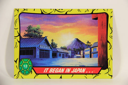 Teenage Mutant Ninja Turtles 1989 Trading Card #12 It Began In Japan ENG L012853