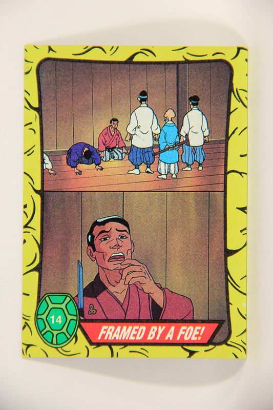Teenage Mutant Ninja Turtles 1989 Trading Card #14 Framed By A Foe ENG L012855