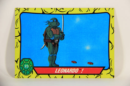 Teenage Mutant Ninja Turtles 1989 Trading Card #23 Leonardo ENG L012864