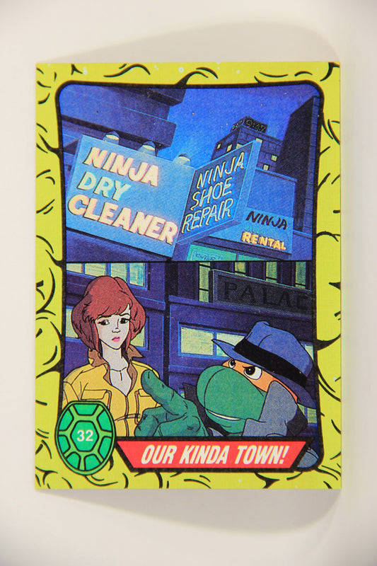 Teenage Mutant Ninja Turtles 1989 Trading Card #32 Our Kinda Town ENG L012873