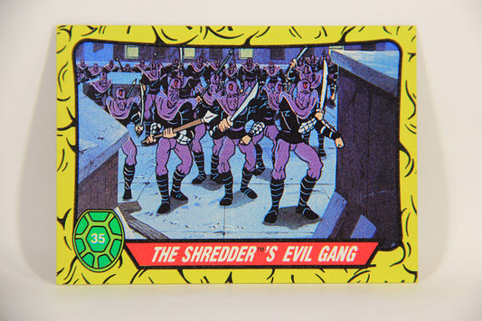 Teenage Mutant Ninja Turtles 1989 Trading Card #35 The Shredder's Evil Gang ENG L012876