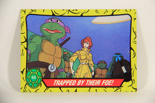 Teenage Mutant Ninja Turtles 1989 Trading Card #46 Trapped By Their Foe ENG L012887