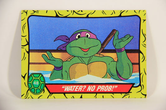 Teenage Mutant Ninja Turtles 1989 Trading Card #48 Water No Prob ENG L012889
