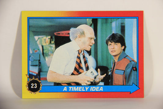 Back To The Future II 1989 Trading Card #23 A Timely Idea L013012