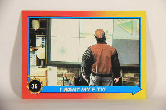 Back To The Future II 1989 Trading Card #36 I Want My F-TV L013013