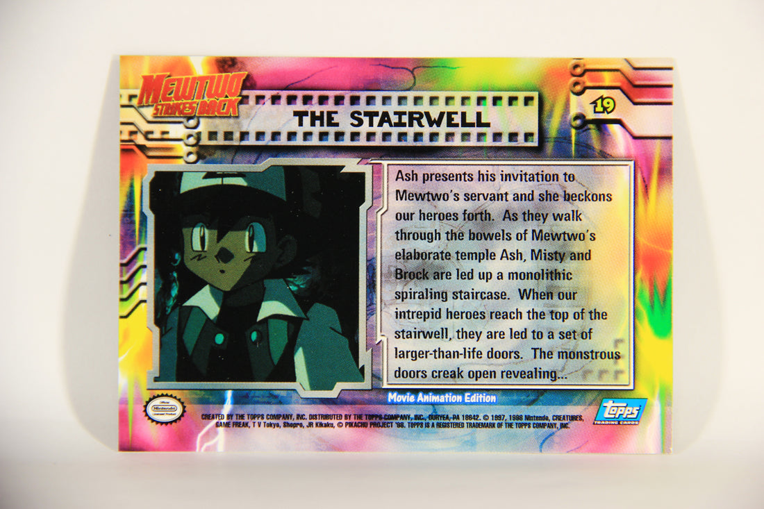 Pokmon Card First Movie #19 The Stairwell Blue Logo 1st Print ENG L01 AGS Collectibles Pokmon Card First Movie #19 The Stairwell Blue Logo 1st Print ENG L01 AGS Collectibles