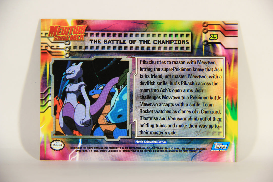 Pokmon Card First Movie #25 The Battle Of The Champions Blue Logo 1st AGS Collectibles Pokmon Card First Movie #25 The Battle Of The Champions Blue Logo 1st AGS Collectibles