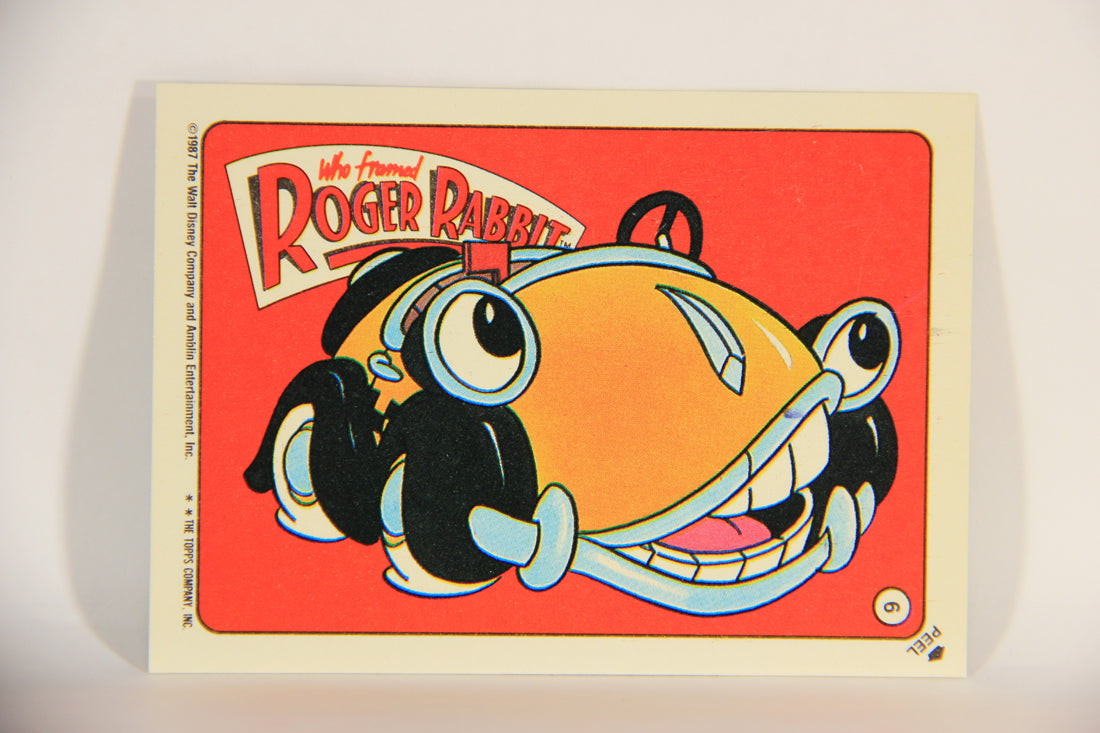 Who Framed Roger Rabbit 1988 Trading Card Sticker #6 Benny The Cab ENG Topps L013061