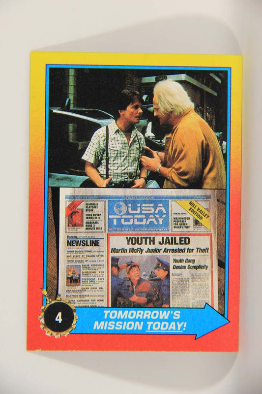 Back To The Future II 1989 Trading Card #4 Tomorrow's Mission Today L013396