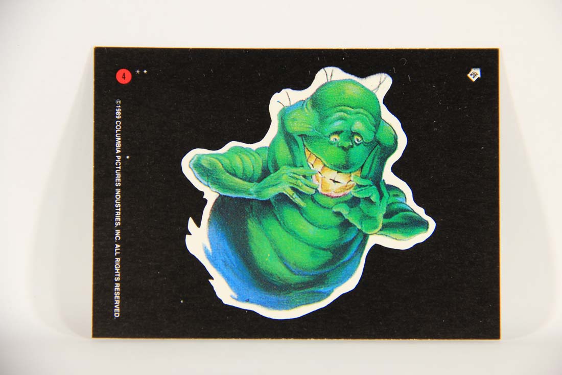 Ghostbusters II 1989 Trading Card Sticker #4 Slimer Happy L013436