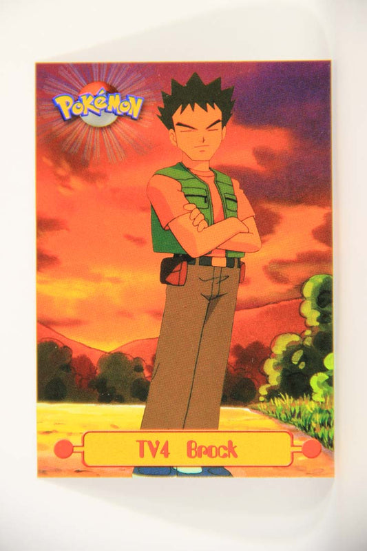 Pokémon Card TV Animation #TV4 Brock Blue Logo 1st Print ENG L013475