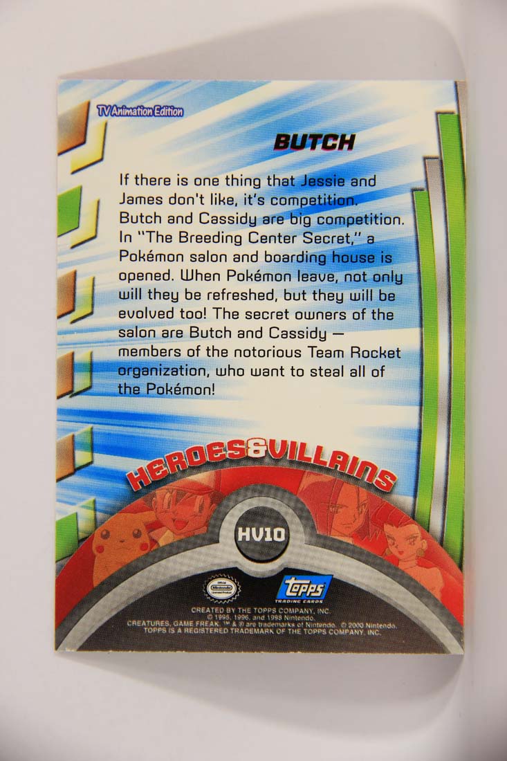 Pokémon Card TV Animation #HV10 Butch Blue Logo 1st Print ENG L013477