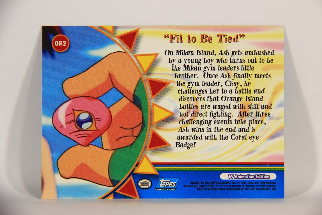 Pokémon Card TV Animation #OR2 Fit To Be Tied Blue Logo 1st Print ENG L013479