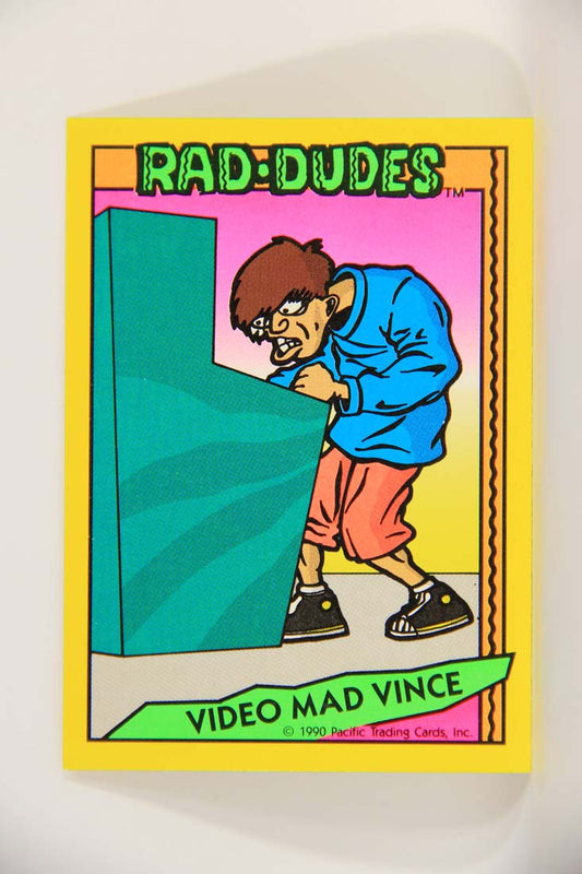 Rad-Dudes 1990 Trading Card #17 Video Mad Vince L013485