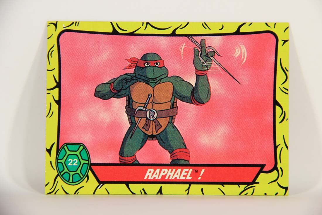 Teenage Mutant Ninja Turtles 1989 Trading Card #22 Raphael ENG L013543