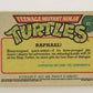 Teenage Mutant Ninja Turtles 1989 Trading Card #22 Raphael ENG L013543