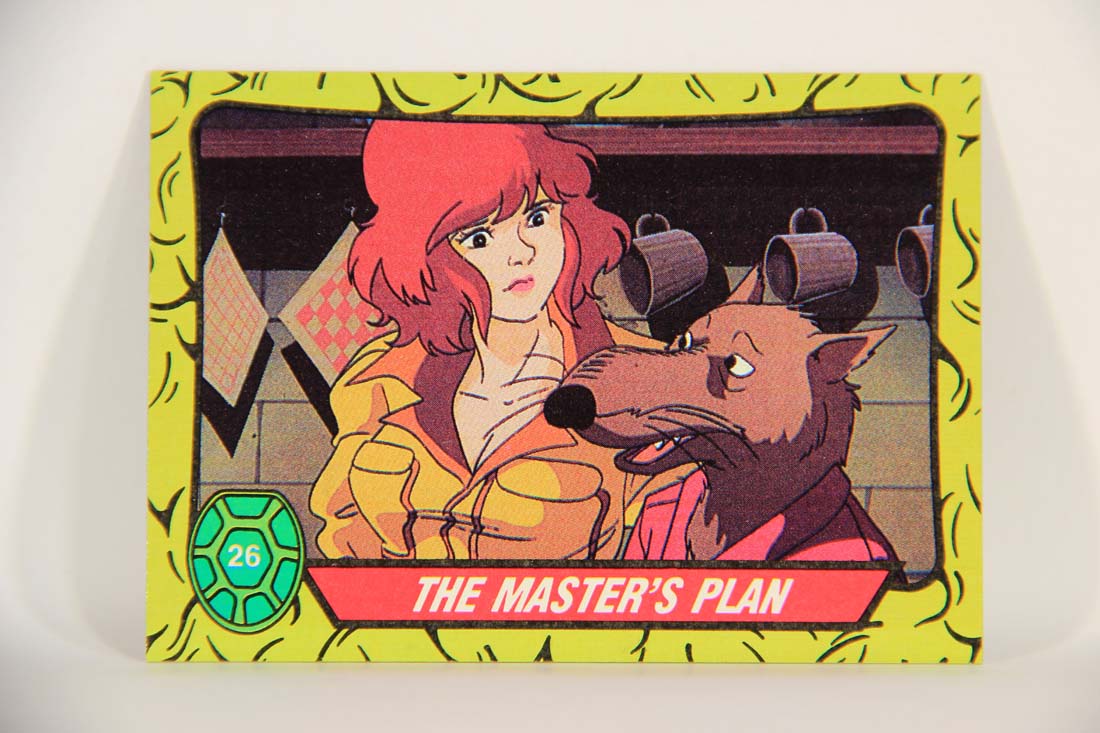 Teenage Mutant Ninja Turtles 1989 Trading Card #26 The Master's Plan ENG L013544