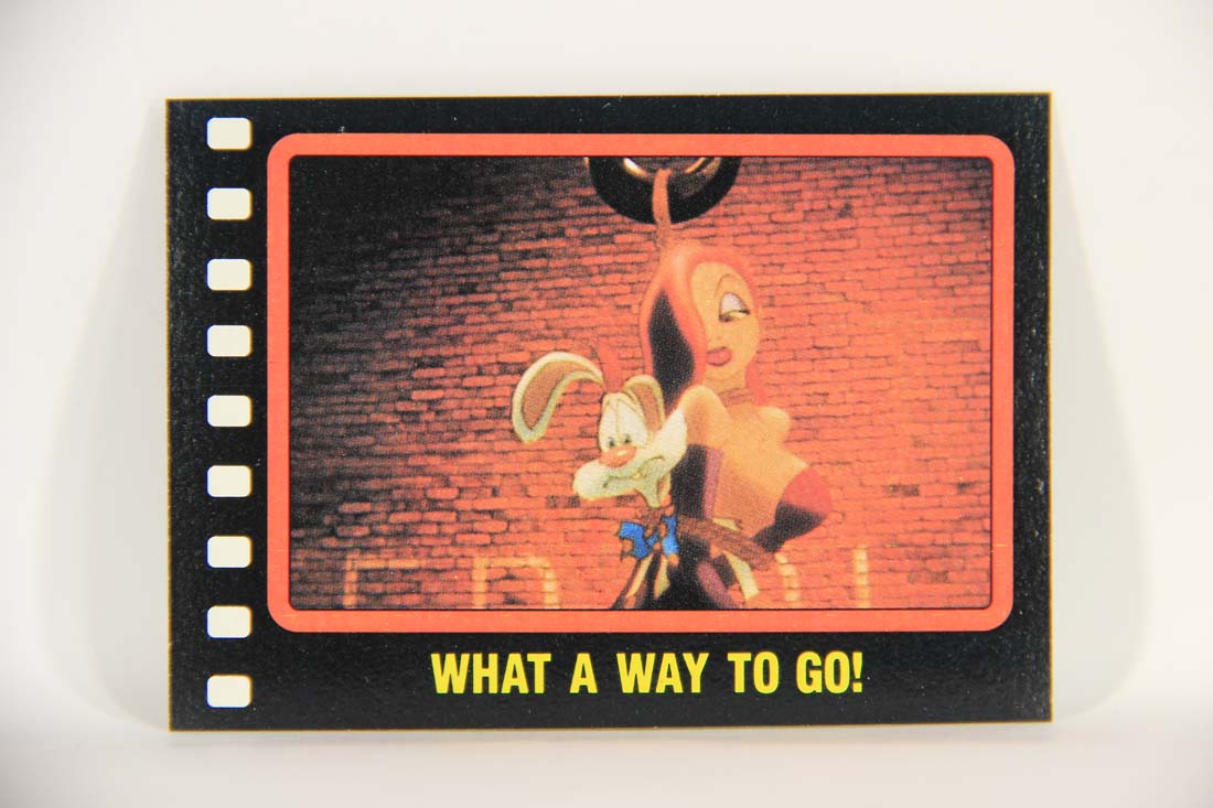 Who Framed Roger Rabbit 1988 Trading Card #106 What A Way to Go ENG Topps L013552
