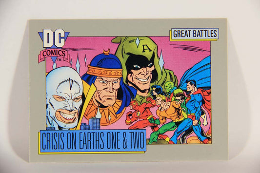 DC Cosmic 1991 Trading Card #142 Crisis On Earths One & Two Card A L013701