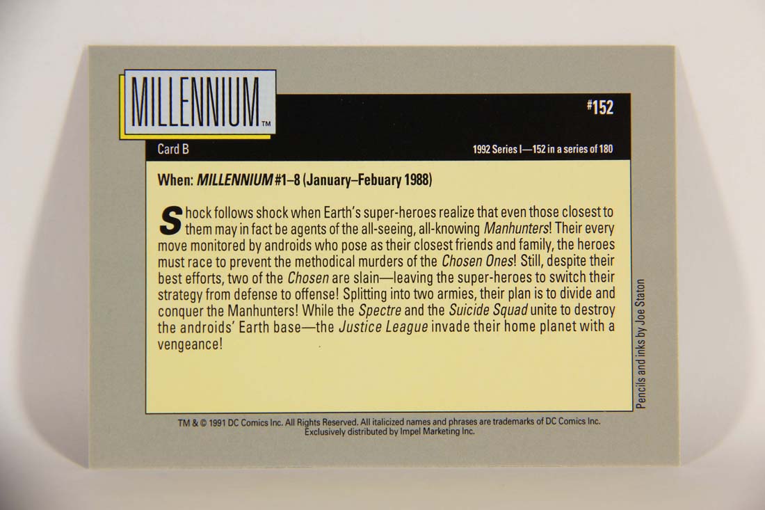 DC Cosmic 1991 Trading Card #152 Millennium Card B L013711