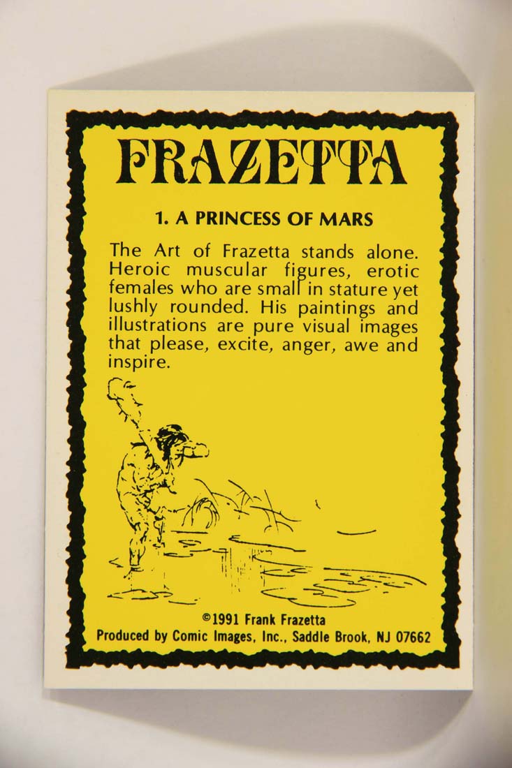 Frazetta 1991 Artwork Trading Card #1 A Princess Of Mars L013740