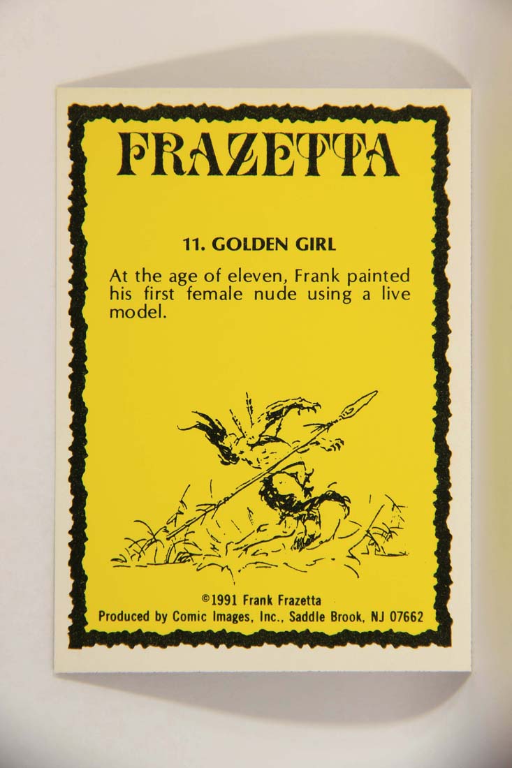 Frazetta 1991 Artwork Trading Card #11 Golden Girl L013750