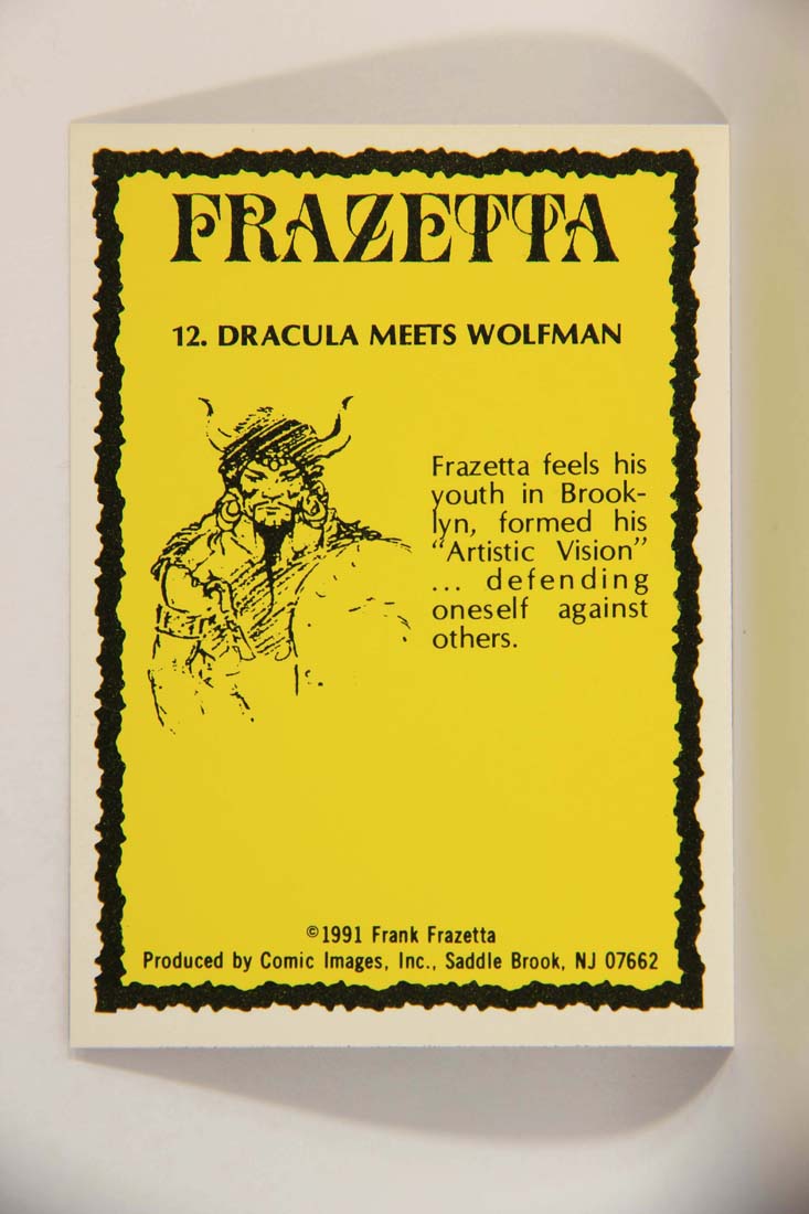 Frazetta 1991 Artwork Trading Card #12 Dracula Meets Wolfman L013751