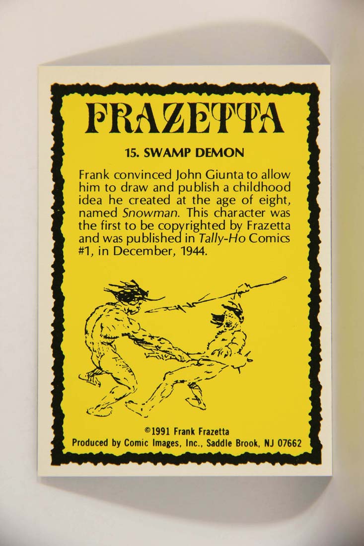 Frazetta 1991 Artwork Trading Card #15 Swamp Demon L013754