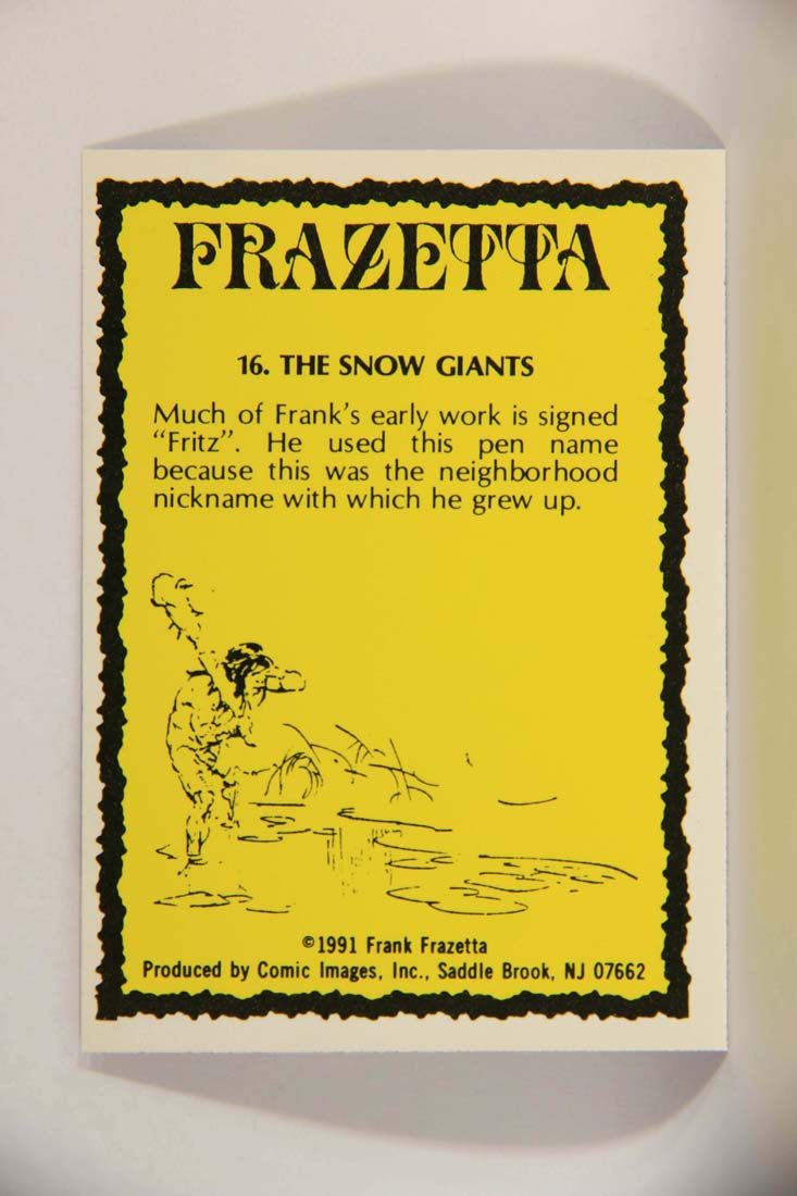 Frazetta 1991 Artwork Trading Card #16 The Snow Giants L013755